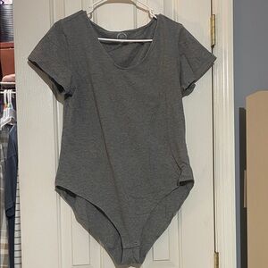 Stylish Gray Short Sleeve Bodysuit